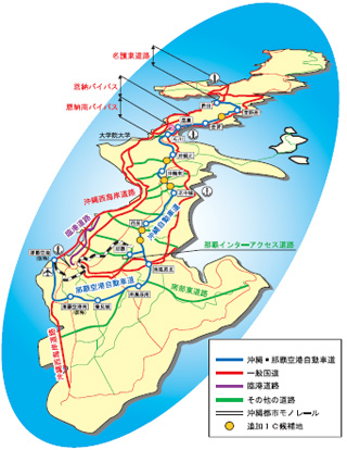 完成時のハシゴ道路ネットワーク