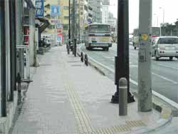 バリアフリー化歩道(浦添市内)