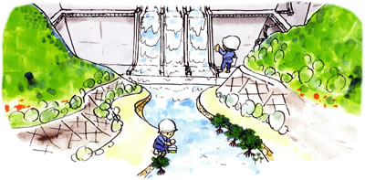 ダム堤体の安全管理・ダム周辺の巡視点検