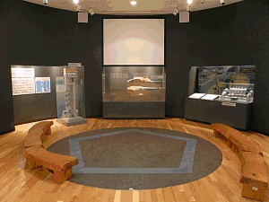 金のゾーン　羽地ダムの新技術　展示