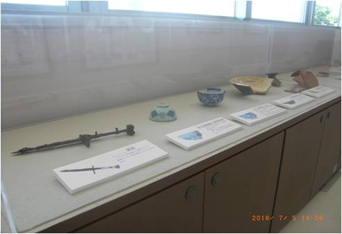 埋蔵文化財の展示について