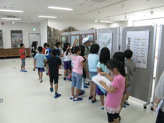 大保ダム資料館内　パネル展示